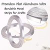 Flat Aluminum Wire Nose Wire for Mask Bendable Flat Wire for Crafts 5mm Metal Strips for DIY Jewelry Making Bezel Sculpting Armature 18Gauge 6.5Feet/Roll 2Rolls (5mm Wide, Silver, 2)