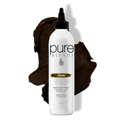 Cocoa Moisturizing Color Depositing Conditioner Brighten & Tone Color Faded Hair Semi Permanent Hair Dye Prevents Color Fade Extend Color Service on Color Treated Hair 8.5 Oz.