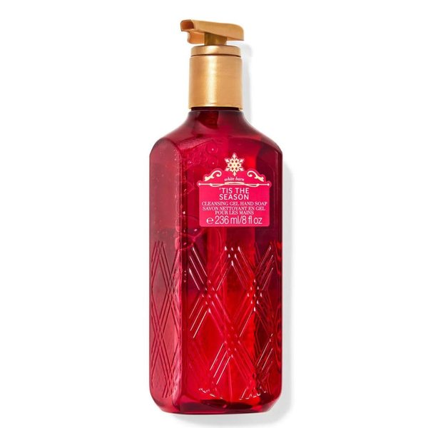 Bath Body Tis The Season Gentle Gel Hand Soap | 8 Fl Oz | Scented with Natural Essential Oils