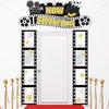 3 Pcs Movie Night Porch Sign Banner Movie Theme Party Decoration Now Showing Camera Action Hanging Porch Sign Movie Theater Door Banner for New Year Home Film Backdrop Party Supplies