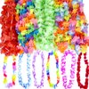 AnapoliZ Mega Luau Leis 100 Pack Hawaiian Theme Multi Colorful Tropical Summer Floral Necklace Simulated Silk Lei, Party & Wedding Favors (100)
