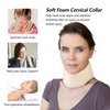Soft Foam Neck Brace Universal Cervical Collar, Adjustable Neck Support Brace for Sleeping - Relieves Neck Pain and Spine Pressure, Neck Collar After Whiplash or Injury (3" Depth Collar, M)