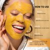 Turmeric Vitamin C Face Scrub-Turmeric Exfoliating Facial Scrub,Vitamin C Scrub Microdermabrasion Facial Scrub Exfoliating Face Scrub For Remove Dead Skin, Dark Spots, Clear Pores