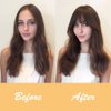 LEEONS Fringe Bangs Synthetic Hair Extensions Clip in Bangs 6" Short Straight Hairpiece Front Neat Bang Two Side Blonde(18H613#)