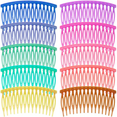 MARY LAVENDER Side Hair Comb for Women Hold Bangs Hair Twist Comb French Twist Hair Pin Clips Hair Accessories Decorative Comb for Women Kids Girls 10pcs