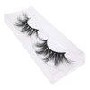 GOO GOO Mink Lashes 3D Mink Eyelashes, 10mm-17mm Fake Eyelashes Hand Made Individual Natural Eyelashes Reusable False Lashes for Women 1 Pair