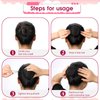 Hair Nets for Buns, 12Pcs Hair Bun Net Thicken Black Bun Nets for Ballet Girls Elastic Mesh Invisible Hair Bun Cover Hair Styling Tools for Food Service, Sleeping, Wig, Women Ballet Performance
