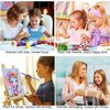 bleihum 4 Pack Paint by Numbers for Kid Ages 4-8,Animals Paint by Number Kits for Kids, DIY Animal Oil Painting Suitable for Home Decoration (8x8inch)