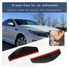 Dickno 2 PCS Car Mirror Rain Visor Guard, Carbon Fiber Side Mirror Rain Visor Eyebrow, Waterproof Side Rear View Mirror Protecter, Universal Exterior Accessories Fits Most Vehicles (Black)