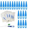 20 Sets Catheter Plugs Tube - Individually Sterile Packaged Catheter Plug Adapter - Urethral Catheter Supplies, Blue