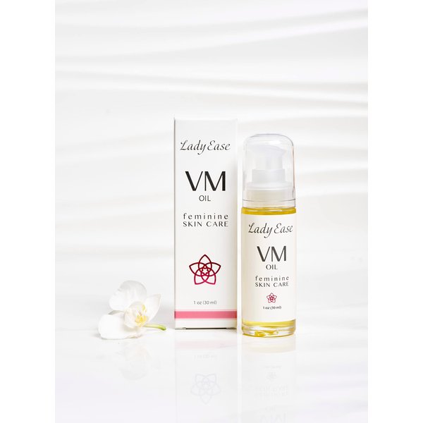 Lady Ease Organic Vaginal Oil Comforts Vaginal Dryness, Nourishes & Hydrates - 1oz