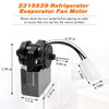 2315539 WP2315539 Refrigerator Evaporator Fan Motor by Blutoget - Compatible with Whirlpool Ken-More Refrigerator - Replaces WP2315539 2219689 2225625 W10438708 WP2315539VP AP6007247 PS11740359