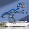 Jurassic Dinosaur Toys Compatible with Lego, 649PCS Velociraptor Building Kit for 6-10 Boys, 15.1 Inches Big Creative Dinosaur Toy for 7-9 Year Old Boy Christmas Birthday