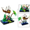 ENJBRICK Pirates Ship Building Kit for Adutls,Cute Animal Building Toy for Girls and Boys 8-14 Years Up 448 pcs