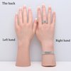 Realistic Silicone Female Hand Model Fake Hand Flexible Finger Bendable Acrylic Nail Mannequin Hand for Jewelry Display Nail Art Practice (Right Hand)