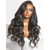 LUVME HAIR PreMax 13x4 Frontal Body Wave, Lace Front Wigs Human Hair Glueless For Black Women 100% Human Hair Lace Frontal Natural Black Side Part