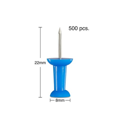 Staples 480118 Push Pins Assorted Colors 500/Tub