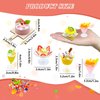 DIY Mini Food Play Toy Making Material Kit Simulation Cream Food Play Kitchen Pretend Play Food Set for Kids Aged 8+ to Make Your Food Not Edible (Cake Cream Cups Set)