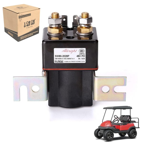 Albright Solenoid 48 Volt, 4 Terminal Solenoid for Club Car DS & Precedent 2000-up Electric Golf Cart OEM#1019087-01 101908701