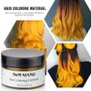 Mofajang Hair Wax Dye Styling Cream Mud, Natural Hairstyle Color Pomade, Washable Temporary, Gold