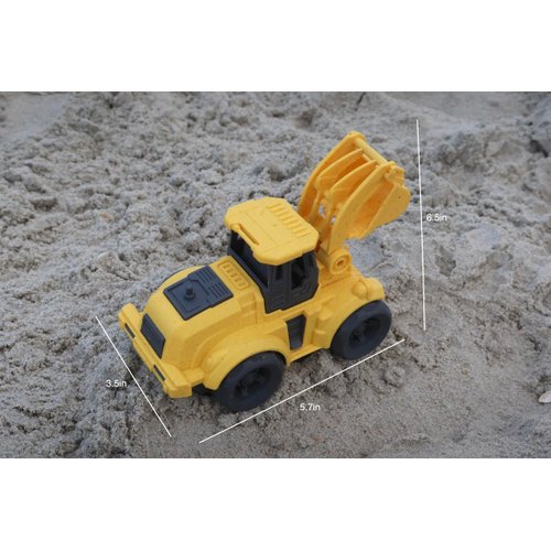 Toddler Excavator Car Toys for 1-3 Year Old, BPA Free, Phthalates Free, Christmas Birthday Gifts for 2 3 4 Year Boy Girl. Dishwasher Safe, Pretend Play, Pool, Beach, Stroller Toys