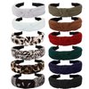 VELSCRUN 12 Pack Flower Headbands Non Slip Wide Girls Cute Boho Knotted Head Bands Hair Accessories Fashion Birthday Gifts for Women
