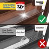 THUNDER GRIP 18-Pack Clear Non-Slip Stair Treads for Wooden Steps - 24"x4" Self Adhesive Strips Indoor - Transparent