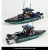 City Police Speed Boat Building Blocks Sets,City Fire Rescue Boat、Guard Boat 、Patrol Boat,Creative Building Bricks Compatible with Lego, Fun Gift or Pretend Play Toy for Kids (Speedboat-01 93PCS)