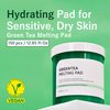 BARULAB Green Tea BHA Melting Toner Pads with Centella Asiatica Soothing Hydrating Moisturizing for All Skin Types | Anti-blemish Daily Care Gentle Mild Peeling Exfoliating Korean Skincare