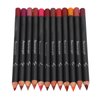 12Pcs Lip Liner Contour Pencil, Waterproof Lip Liner Contour Pencil Waterproof Matte Lipstick Set for Beauty Lovers Lipstick Pencil Makeup Tool Set Lip Contour Pencil Matte Lipstic