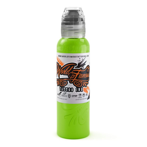 World Famous Green Tattoo Ink, Vegan and Professional Ink, Made in USA, Northern Lights Green, 1 oz