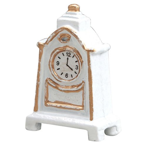 Doll House Decoration Mini House Supplies Miniature House Kit Miniature Table Clock Simulation Pendulum Clock Vintage Style Pendulum Clock Exquisite Clock Adornment
