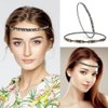 Befirys 7 Pcs Rhinestone Beaded Headbands, Fashionable Crystal Beaded Elastic hairbands for Women Girls Hair Jewelry Accessories