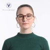 VisionGlobal Blue Light Blocking Glasses for Women/Men, Anti Eyestrain, Computer Reading, TV Glasses, Stylish Square Frame, Anti Glare(Tortoise,+3.50 Magnification)