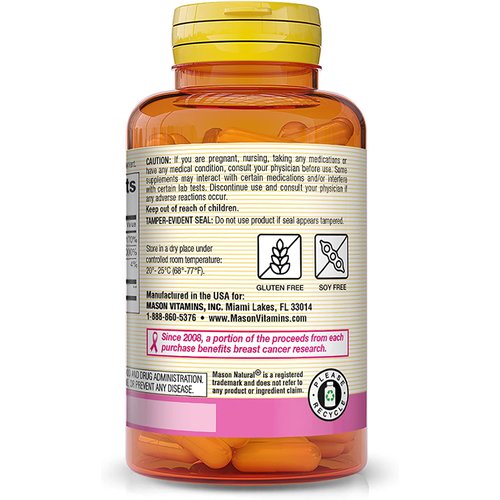 Mason Natural Collagen Plus Vitamin C, 1480 mg, 120 Capsules