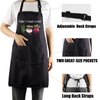 CENWA Funny Vegan Aprons Vegetarian Apron Vegan Food Thyme to Turnip the Beet Cooking Kitchen Apron with Pockets (TURNIP THE BEET)