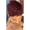 BeiSDWig Synthetic Short Wigs for Black Women Short Pixie Cut Wig Women Wigs Natural Short Hair (9627-Red)