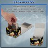 Dikoer Card Deck Box, MTG Commander Deck Box for Trading Cards, 100+ Sleeved Cards with PU Leather Magnetic Card Storage Box for TCG CCG Magic Cards - Mushroom Frog