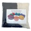 The Felt Box Needle Felting Wool Carded Batts Shade Pack 100 Grams 3.5 Oz (Black/White)