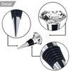 JETKONG 3 Pcs Wine Stoppers Crystal Wine and Beverage Bottle Stopper Diamond Decorative Wine Bottle Stopper (Crystal)