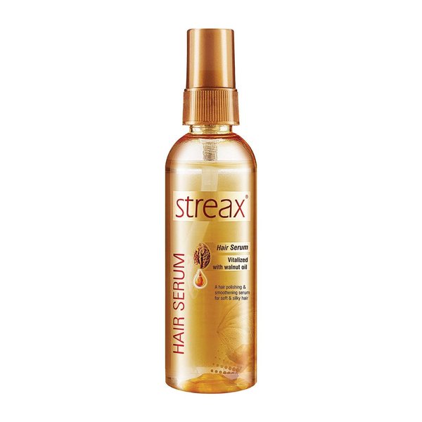 Streax Hair Serum Enriched with Walnut Oil Gives Frizz-free Satin Smooth Hair 90 ML