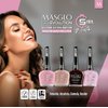 MASGLO GEL EVOLUTION Nail Polish Gel Effect, No UV/Led Lamp, Duration Up to 12 days, 3 PCs Base, Esmalte Color, Brillo (Ejecutiva, Base y brillo)