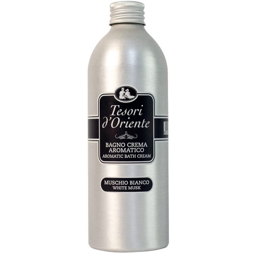 Tesori d’Oriente Bubble Bath for Women, Foaming Bath, Bath Bubbles for Women Relaxing, Luxurious Body Wash for Women & Skin Care - 500 Ml-16.91 us Fl Oz- [Italian Import ]-(White Musk)