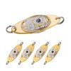Dr.Fish LED Fishing Lures Kit Deep Drop Fishing Lights LED Fishing Spoons Underwater Flasher Diamond Lights Trolling Lures Halibut Rig
