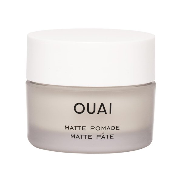 OUAI Matte Hair Pomade - Styling Paste for Moldable Hold, Texture, Separation & Frizz Control - Leaves Matte Finish for Cool Yet Casual Hair - Paraben Free Hair Styling Products (1.7 Oz)