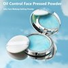 Oil Control Face Pressed Powder, Jelly Pressed Powder Face Makeup Setting Powder, Powder Free Delicate and Skin-friendly, Flawless Matte Long Lasting Finishing Lightweight Waterproof Face Cosmetics