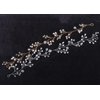 Chargances Wedding Crystal and Pearl Hair Vine Extra long Bridal Hair Vine Headpiece Hairpiece Bohemia Headband Gold Hair Vine Bridesmaid Boho Bridal Headpiece Hair Vine for Bride Jewelry (gold)