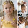 Bekecidi 20 Pieces Bow Hair Accessories Set Bow Hairpin Bow Hair Clips Rubber Band Bow Headband Bows Ribbon for Girls Kids (Yellow)
