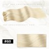 ABH AMAZINGBEAUTY HAIR Clip in Real Human Hair Extensions Blonde 20 Inch Clip in Hair Extensions Real Remi Virgin Human Hair Extensions Clip ins Straight Hair #60 Platinum Ash Blonde 8Pcs 120G