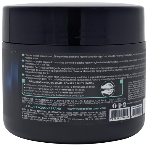 TRUSS Net Hair Mask - Deep Conditioning Treatment + Hair Repair Mask for Curly Hair - Detangle + Hydrate Curls while Soothing Damage - Anti Frizz + Humidity Blocking (19.40 oz)